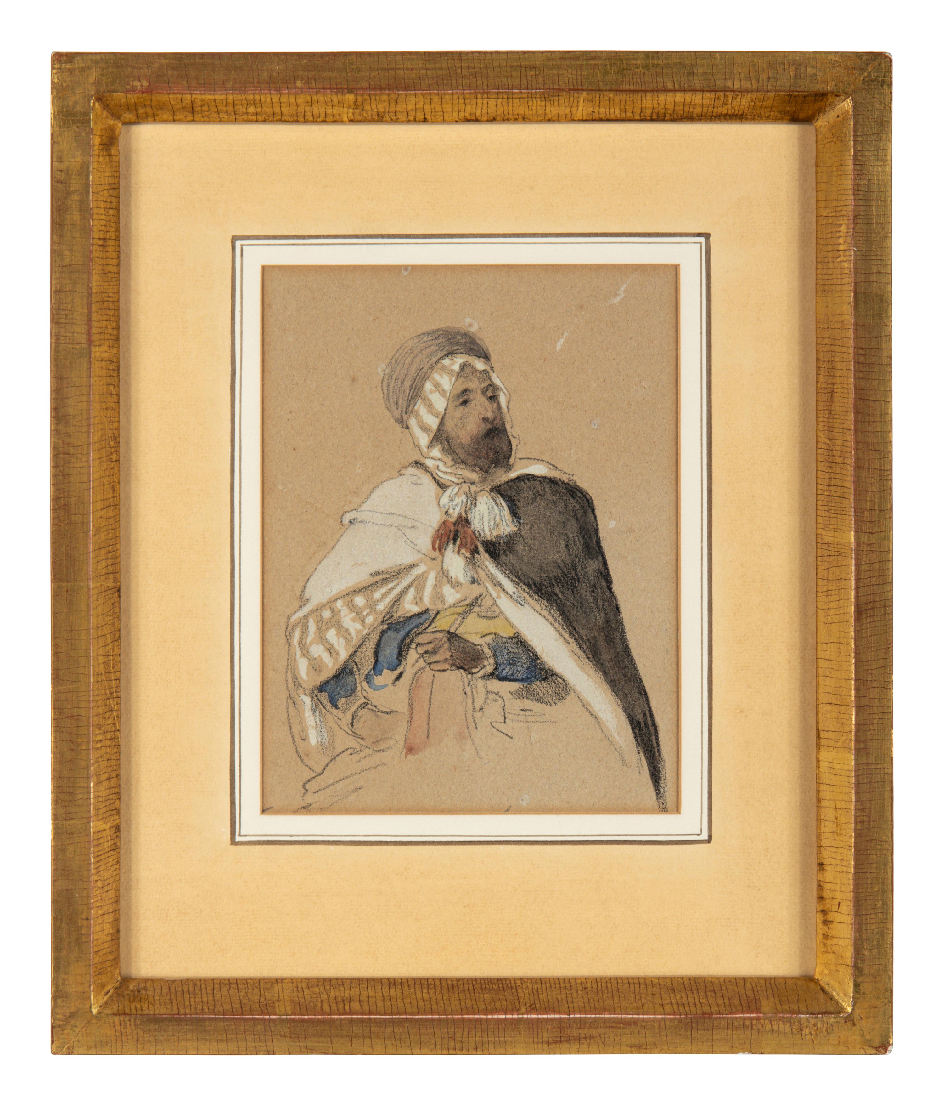 Eugène Fromentin (French, 1820-1876) — Arabe à Cheval