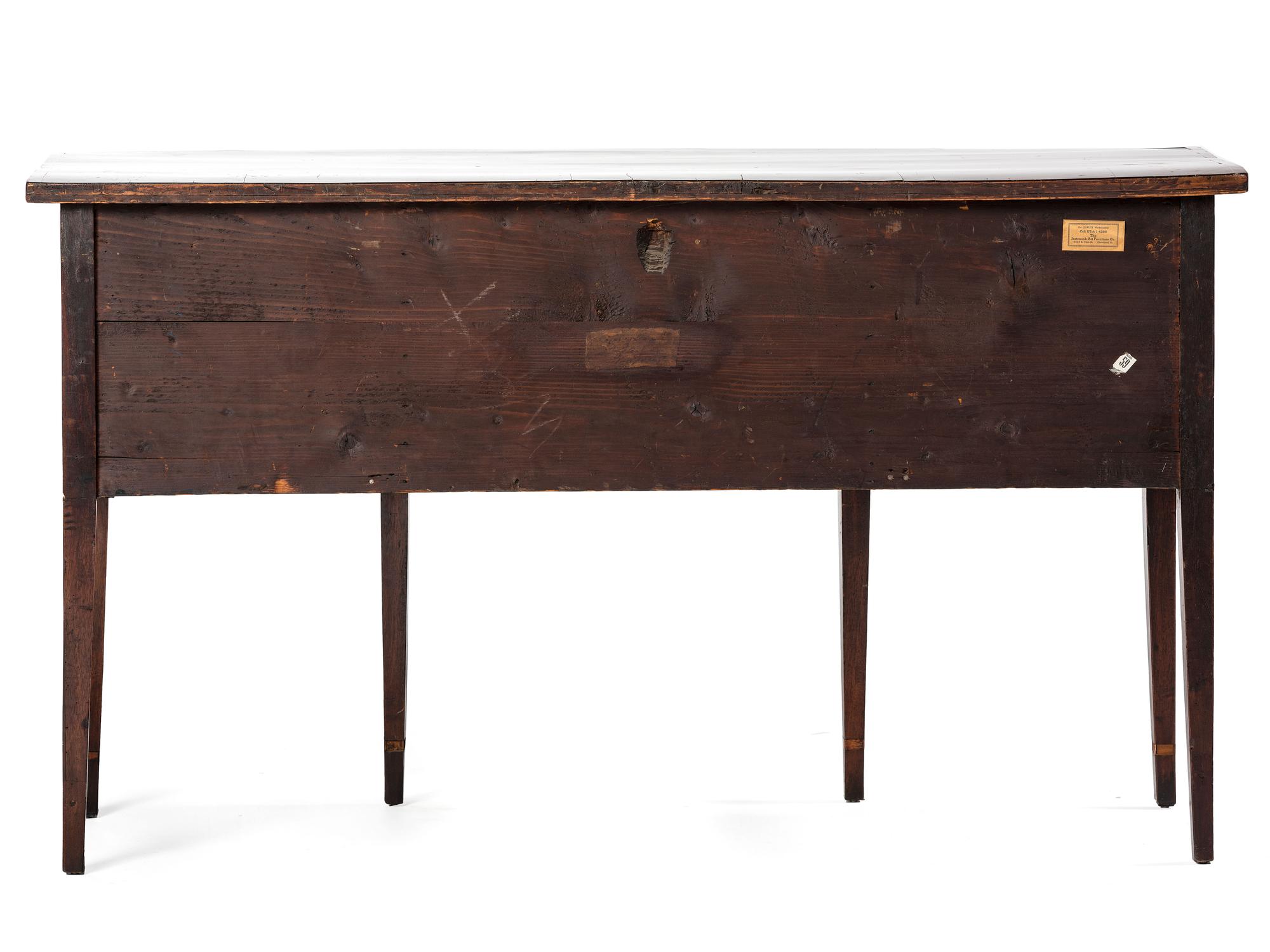 A Georgian Mahogany Line Inlaid Sideboard