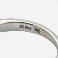 A Tiffany & Co. Platinum, Diamond, and Emerald Ring