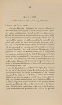 [Education] [May, Rev. Samuel J.] Memorial of the Quarter-Centennial Celebration of the Establishment of Normal Schools in America, Held at Framingham, July 1, 1864