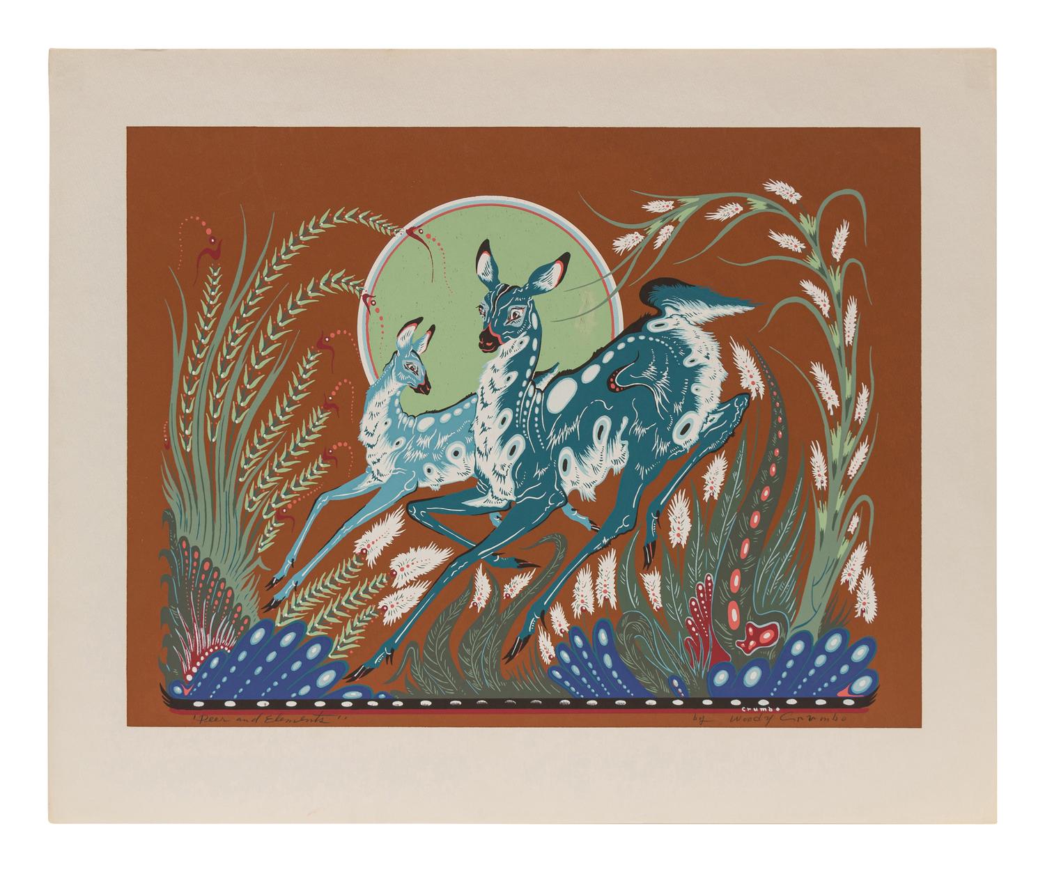 Two Works: Deer and Elements I and Deer and Elements II