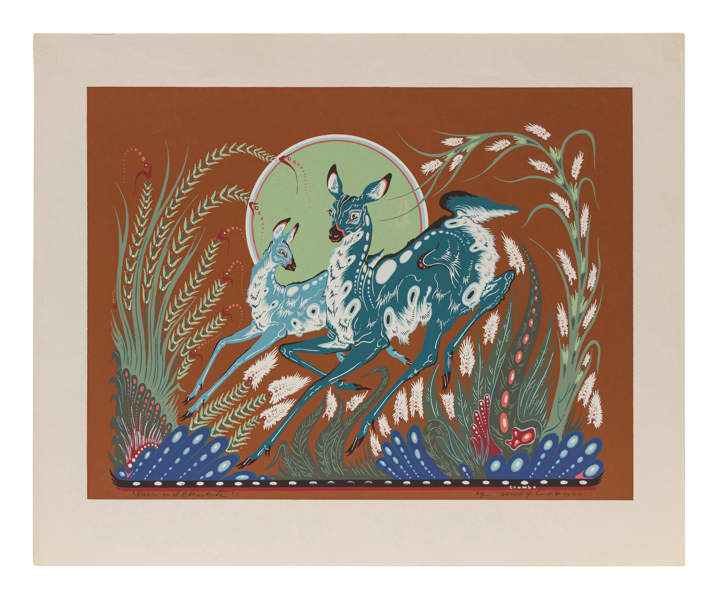 Two Works: Deer and Elements I and Deer and Elements II