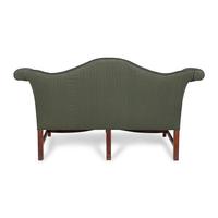 A George III Style Mahogany Camelback Serpentine Sofa