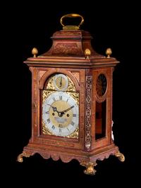 An English Lacquered Bracket Clock, Robert Ward