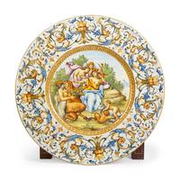 A Pair of Italian Majolica Chargers — 20TH CENTURY