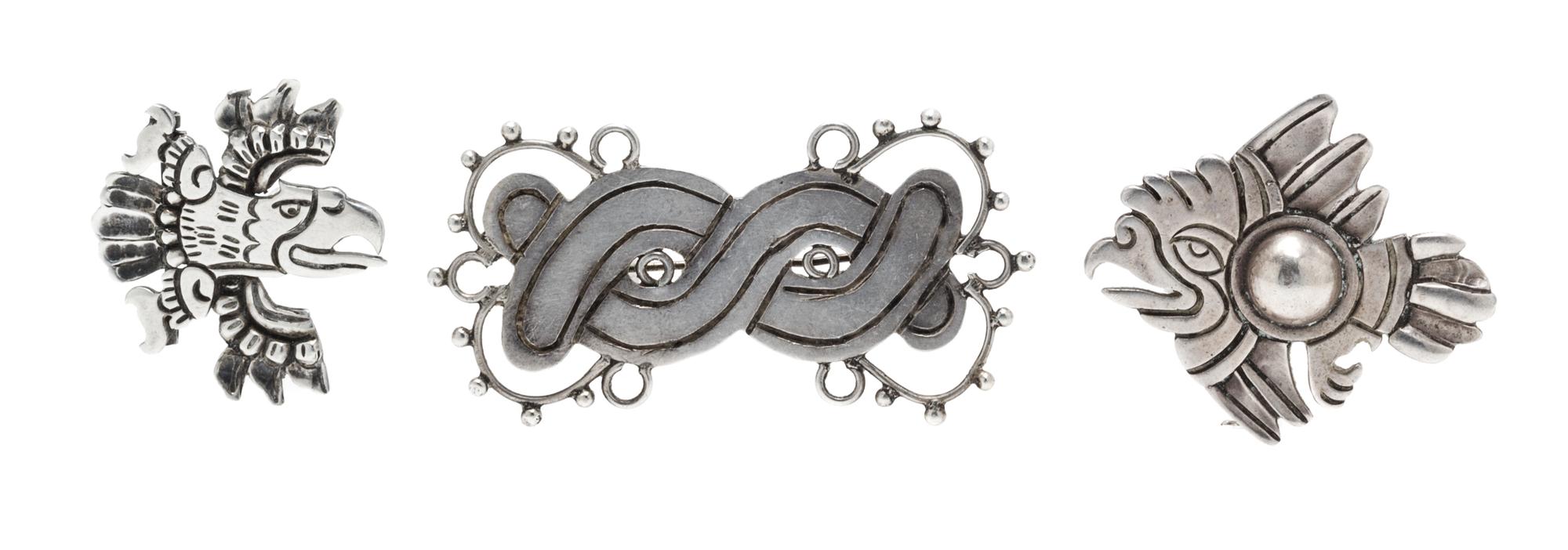 A Collection of Silver Brooches, William Spratling, Circa 1939-46, 21.50 dwts.