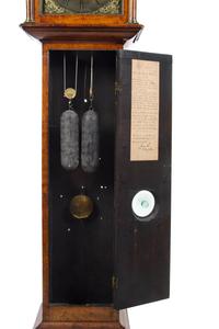 An English Burlwood Tall Case Clock Height 94 inches. — JAMES MARKWICK, LONDON, LATE 17TH CENTURY