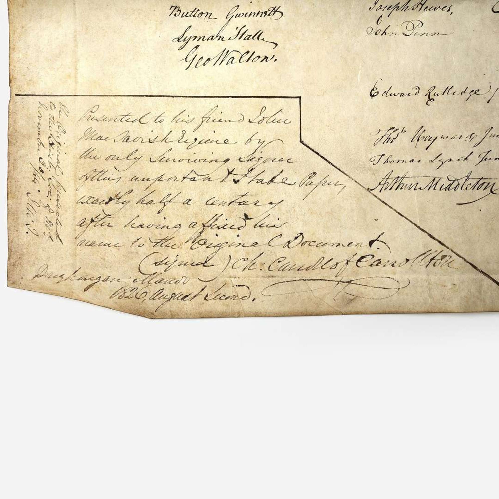 [Stone, William J.] In Congress, July 4, 1776. The unanimous Declaration of the thirteen united States of America