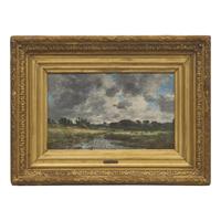 Eugène Boudin (French, 1824-1898) — Touques, Meadows at Low Tide , c. 1888-1895