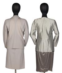 A Skirt Suit, Blouse, and Jacket by Geoffrey Beene