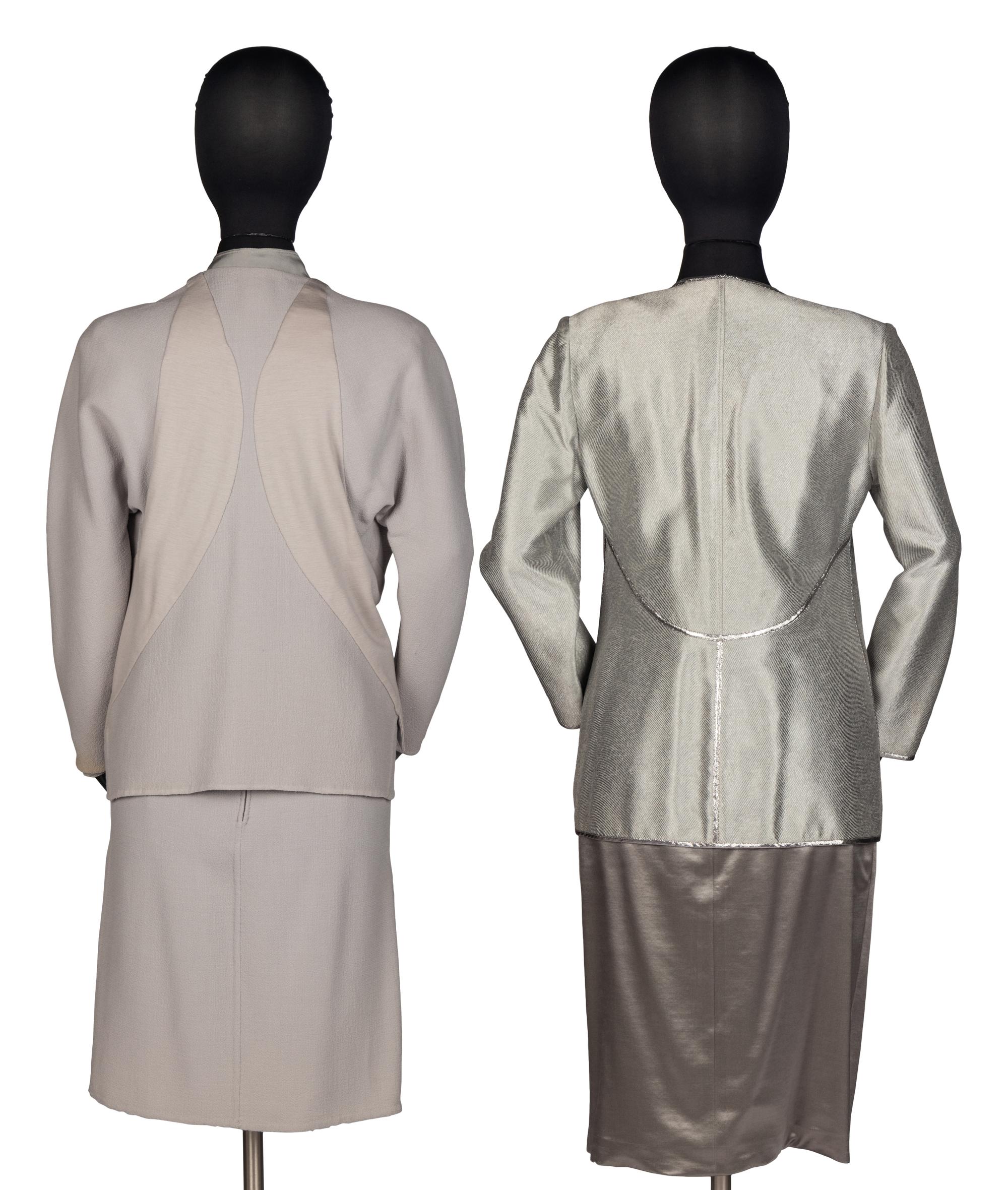 A Skirt Suit, Blouse, and Jacket by Geoffrey Beene