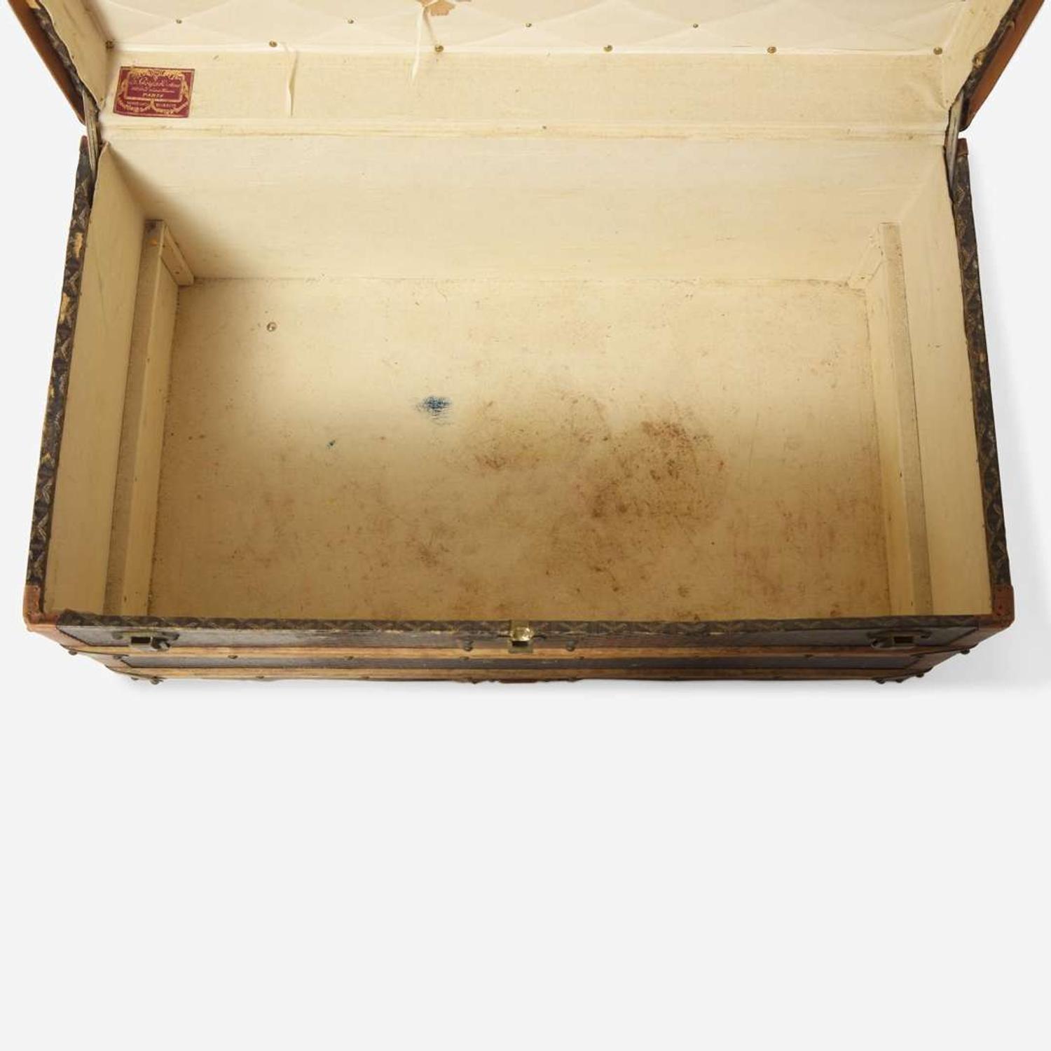 An E. Goyard Ainé Steam Trunk E. Goyard Ainé c. 1920's