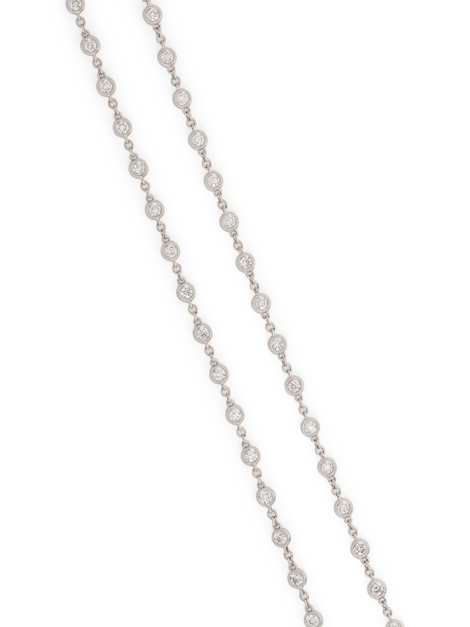 WHITE GOLD AND DIAMOND NECKLACE