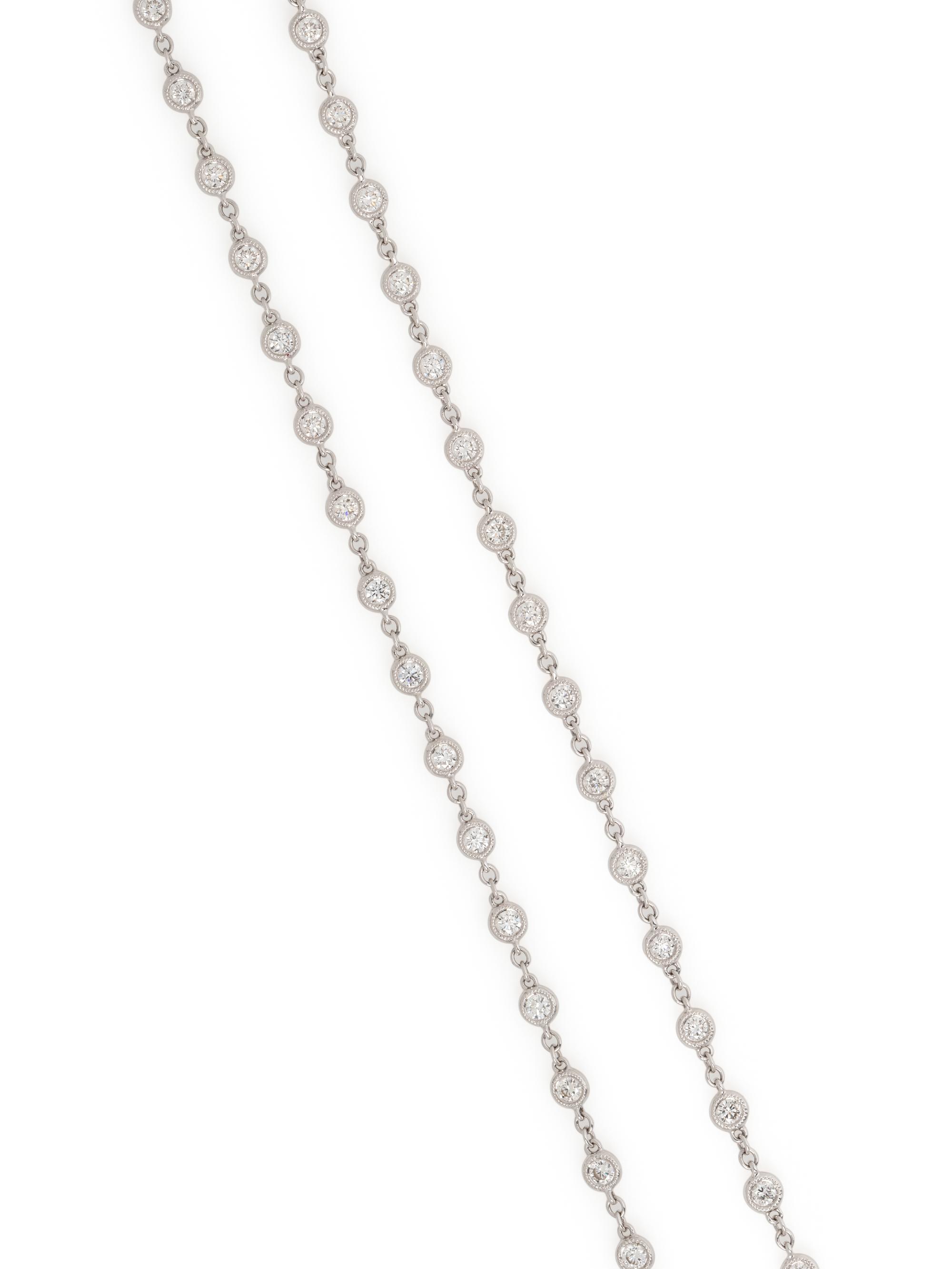 WHITE GOLD AND DIAMOND NECKLACE