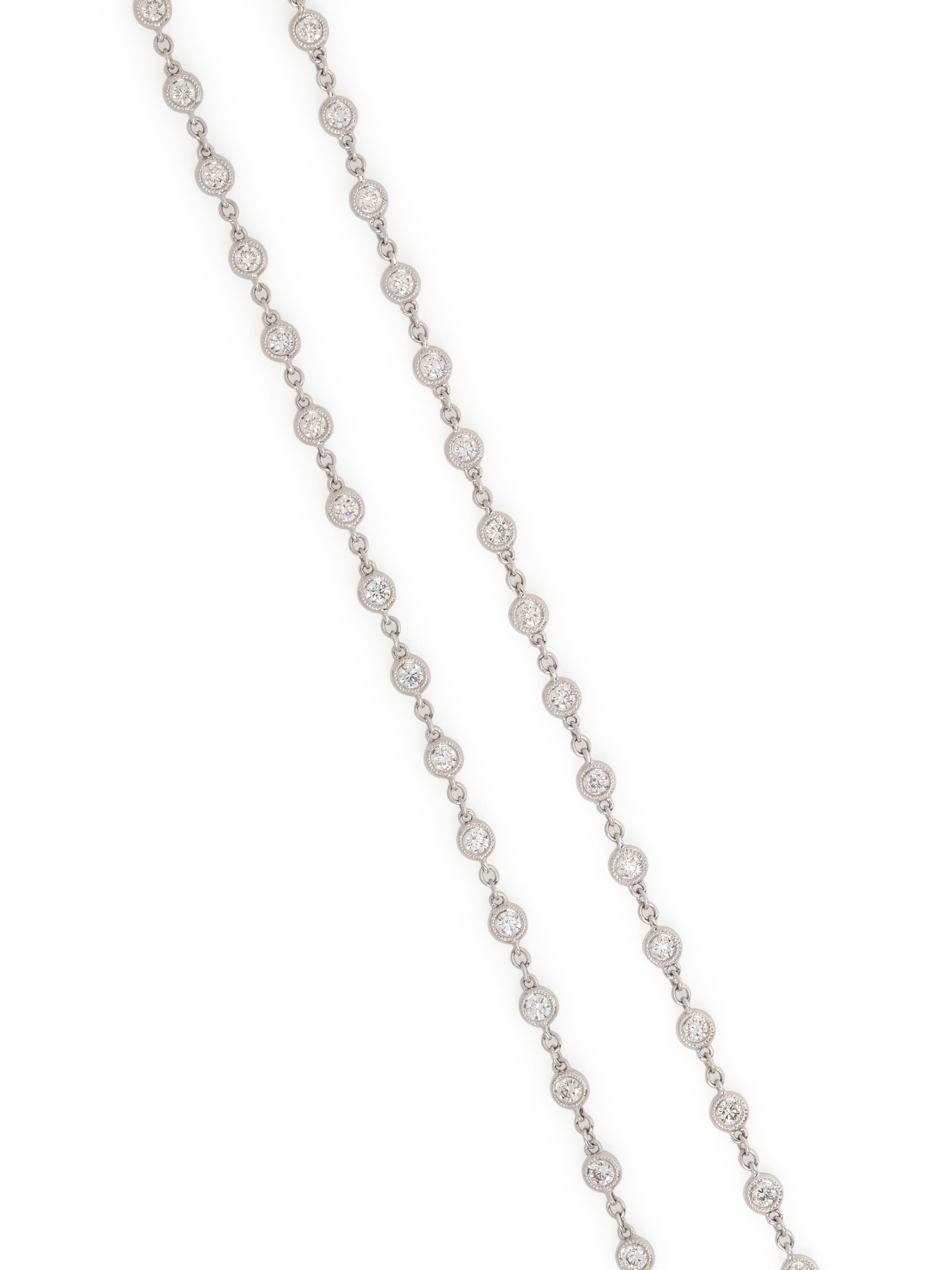 WHITE GOLD AND DIAMOND NECKLACE