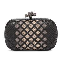 Bottega Veneta, Knot Clutch in Snakeskin & Leather