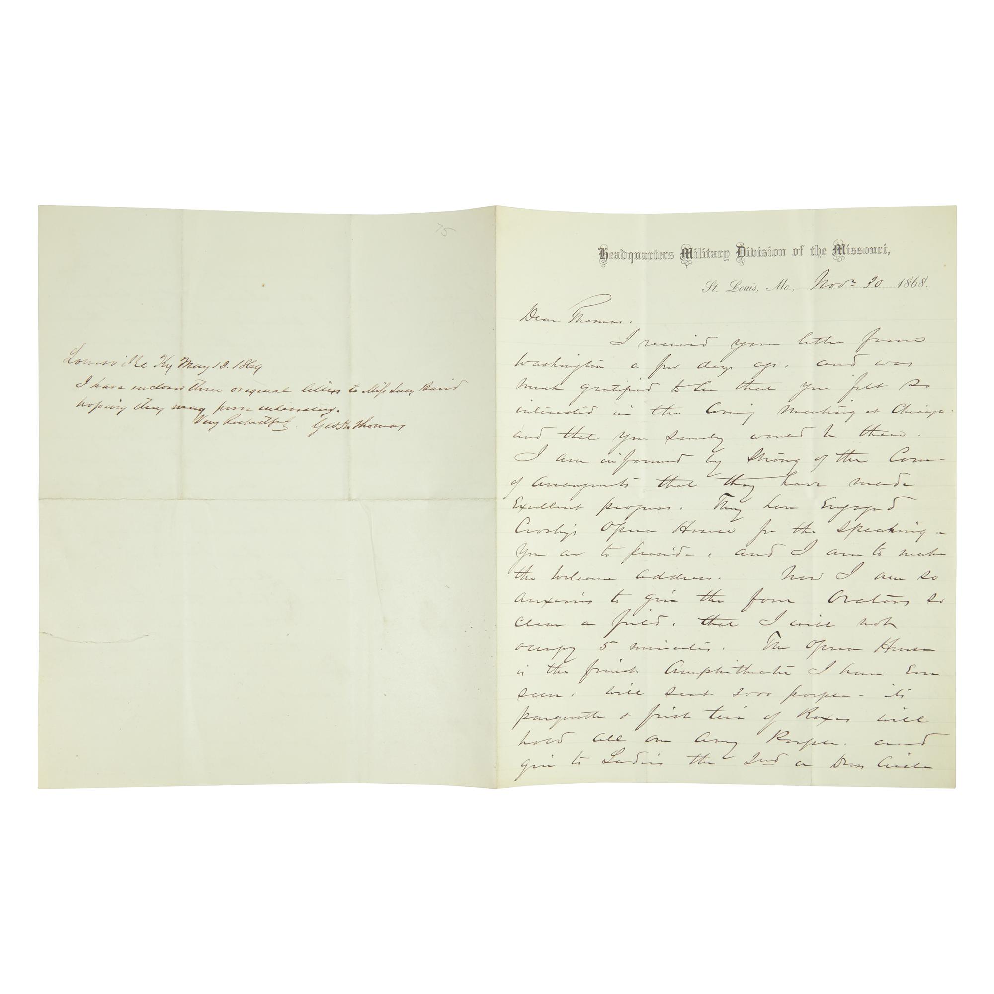 [Civil War] Sherman, William T. Autograph Letter, signed