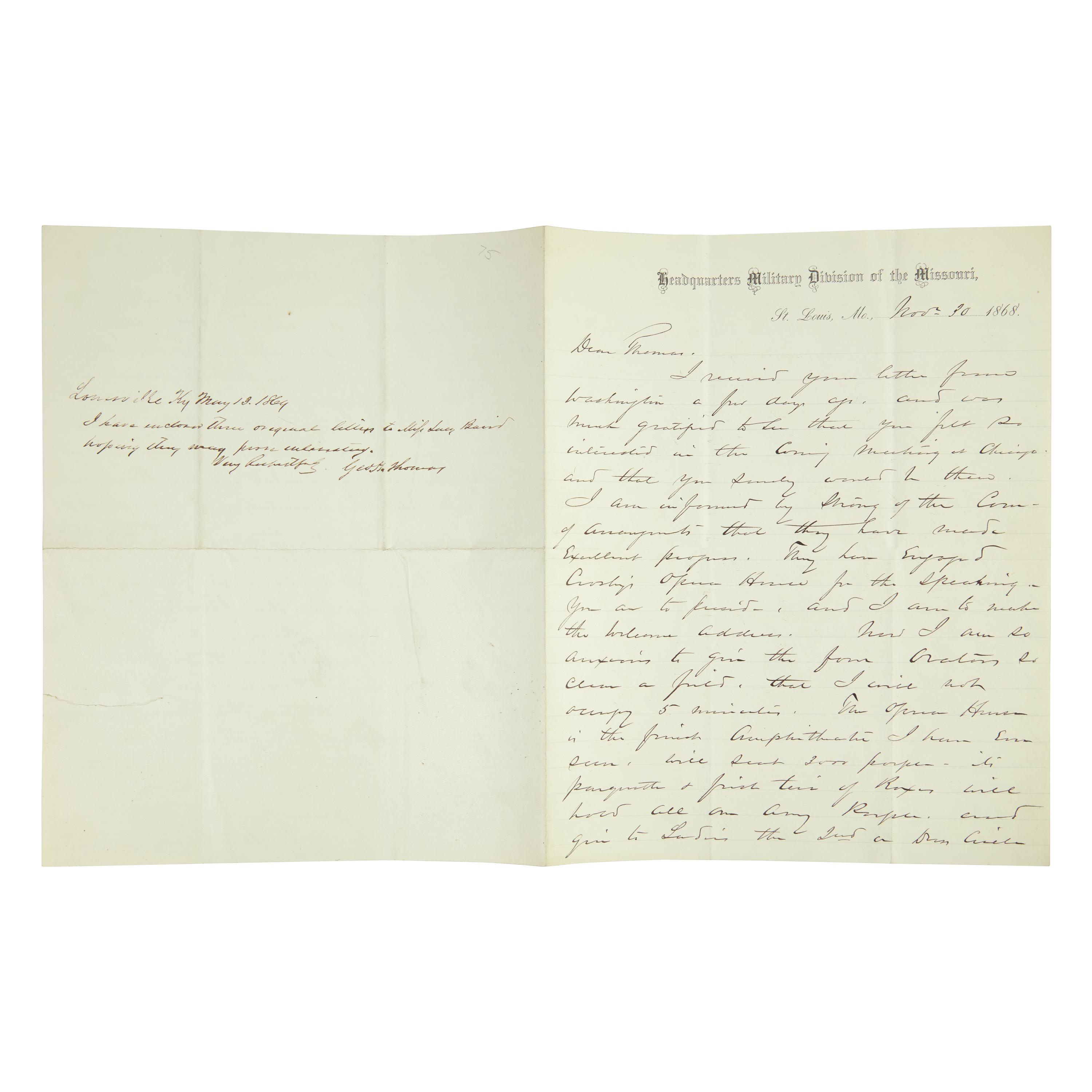 [Civil War] Sherman, William T. Autograph Letter, signed