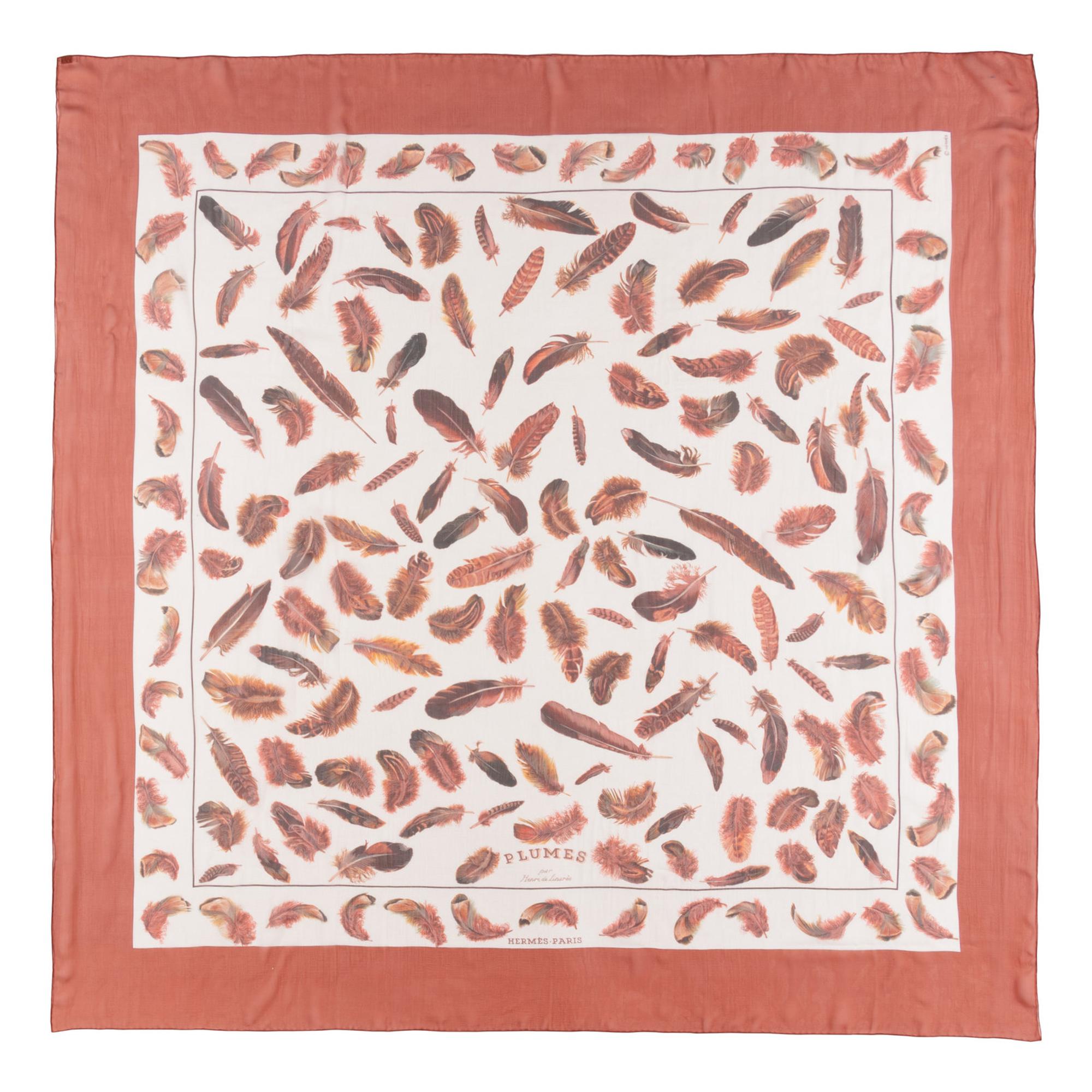 Four Hermès 140cm Silk Chiffon Scarves