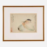 Hu Jie 胡节 老鼠与木瓜图 (Chinese circa. 17/18th Century)