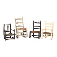 Four Paint Decorated Child's Chairs