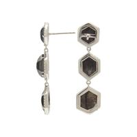 BLACK AND WHITE DIAMOND EARRINGS