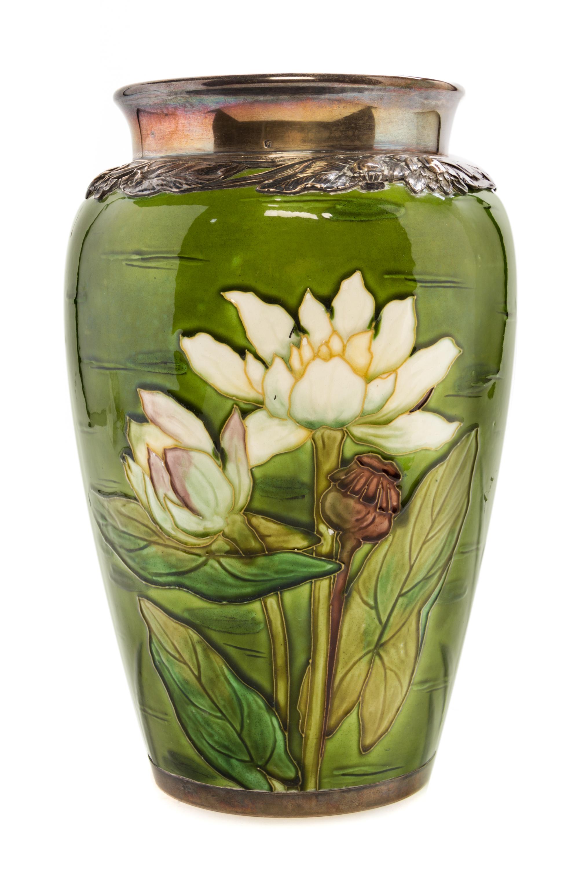 A Sevres Enameled Ceramic Vase Height 11 3/4 inches. — 20TH CENTURY
