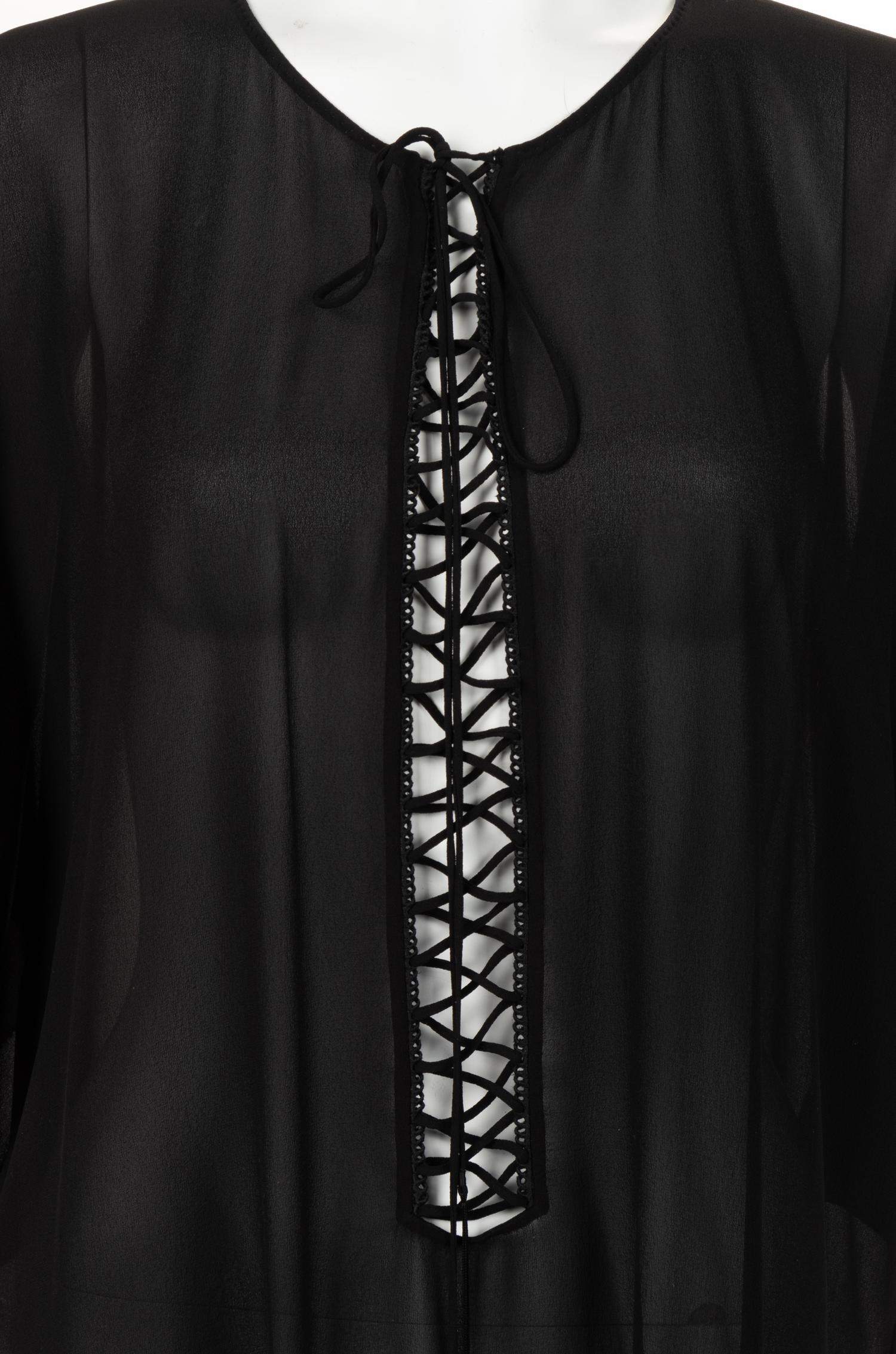 Two Designer Caftans: One Saint Laurent, One Unlabeled (Attributed to Gucci)