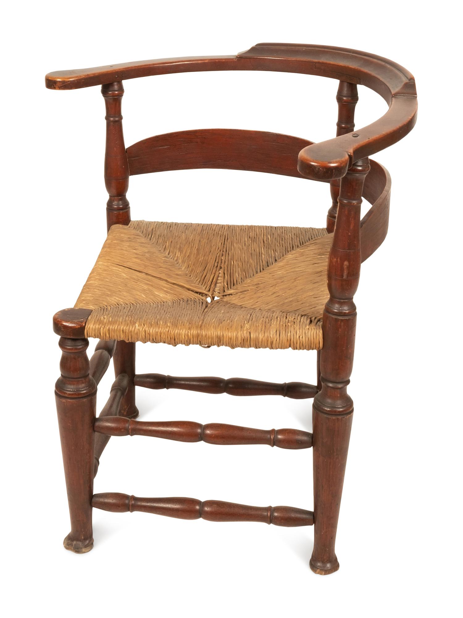 Two Country Rush Seat Chairs
