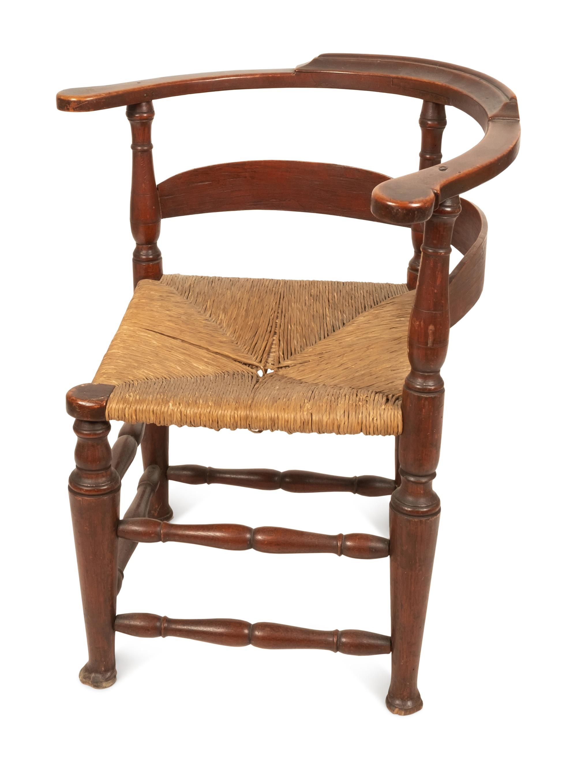 Two Country Rush Seat Chairs