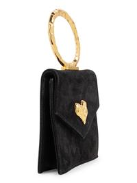 A Edouard Rambaud Black Handbag with Goldtone Handle
