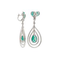 EMERALD AND DIAMOND EARRINGS