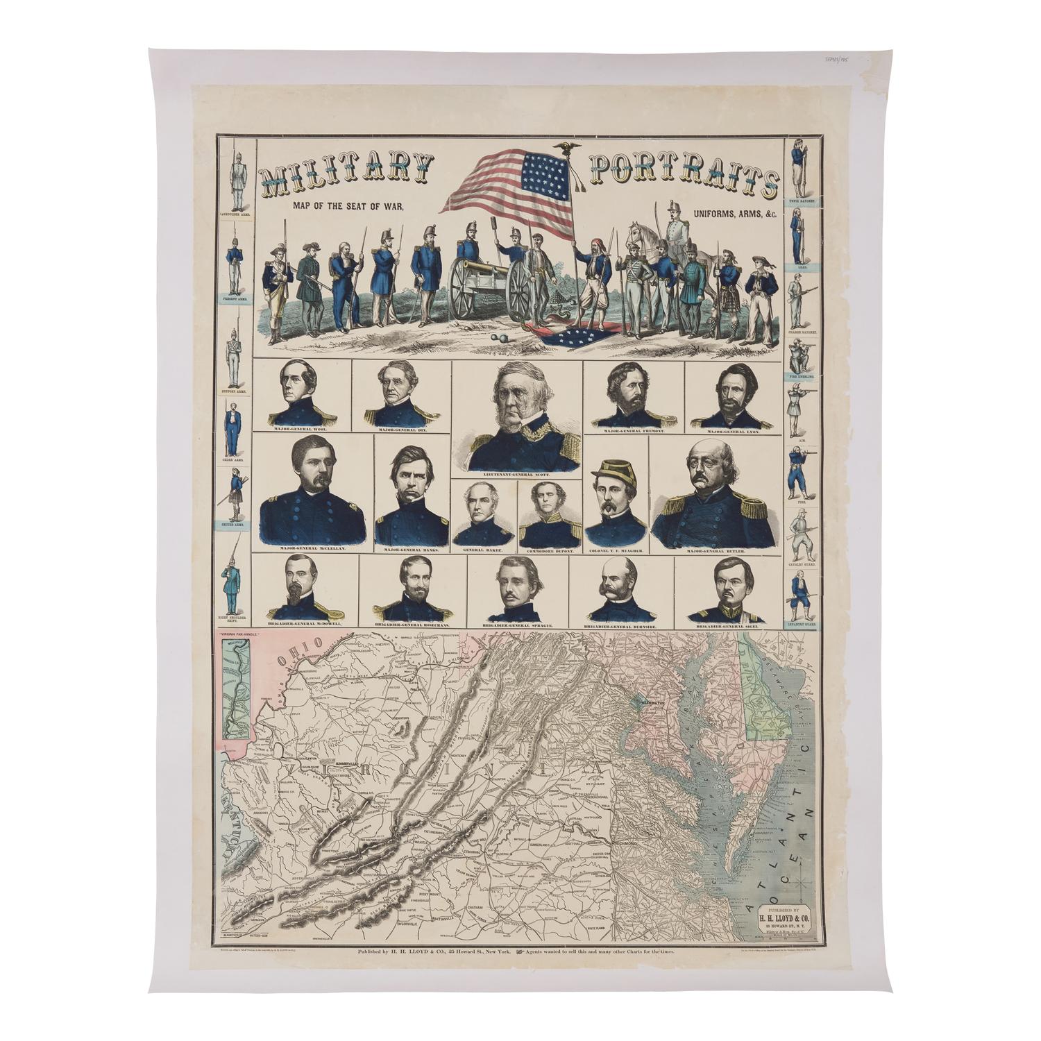 [Civil War] A Rare, Large, and Unusually Bright Patriotic Civil War Poster