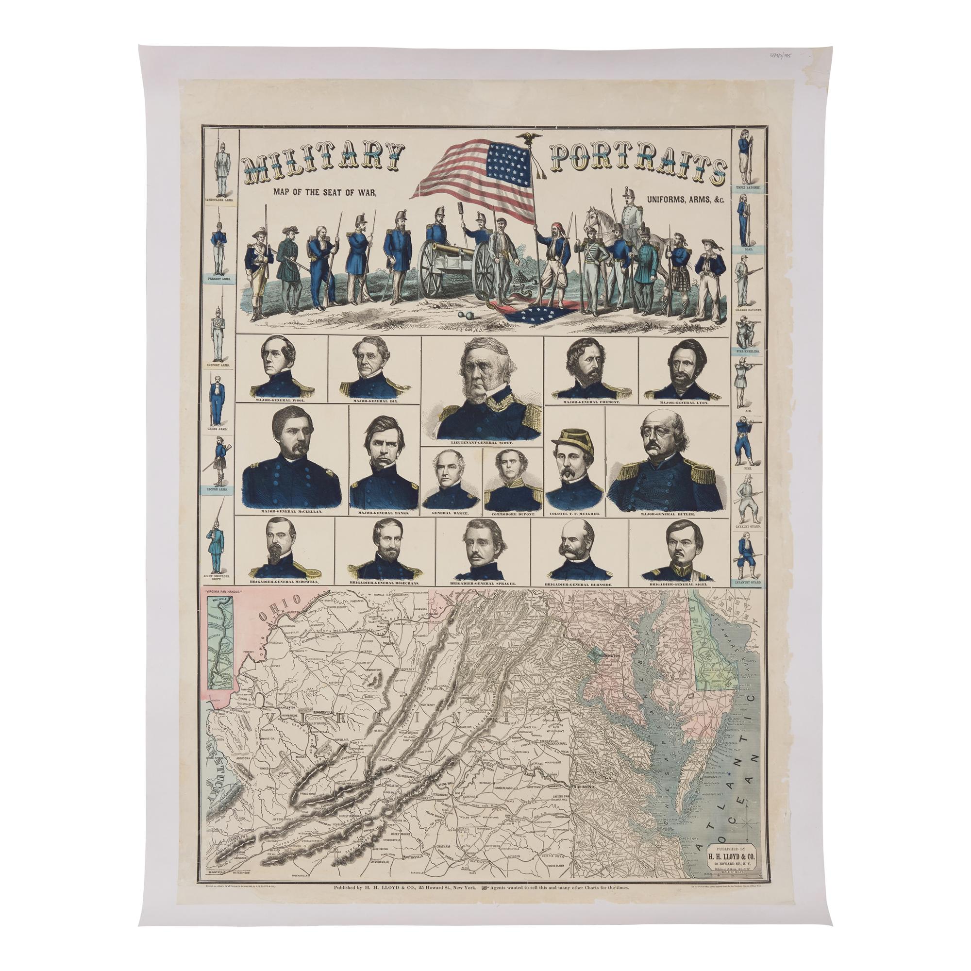 [Civil War] A Rare, Large, and Unusually Bright Patriotic Civil War Poster