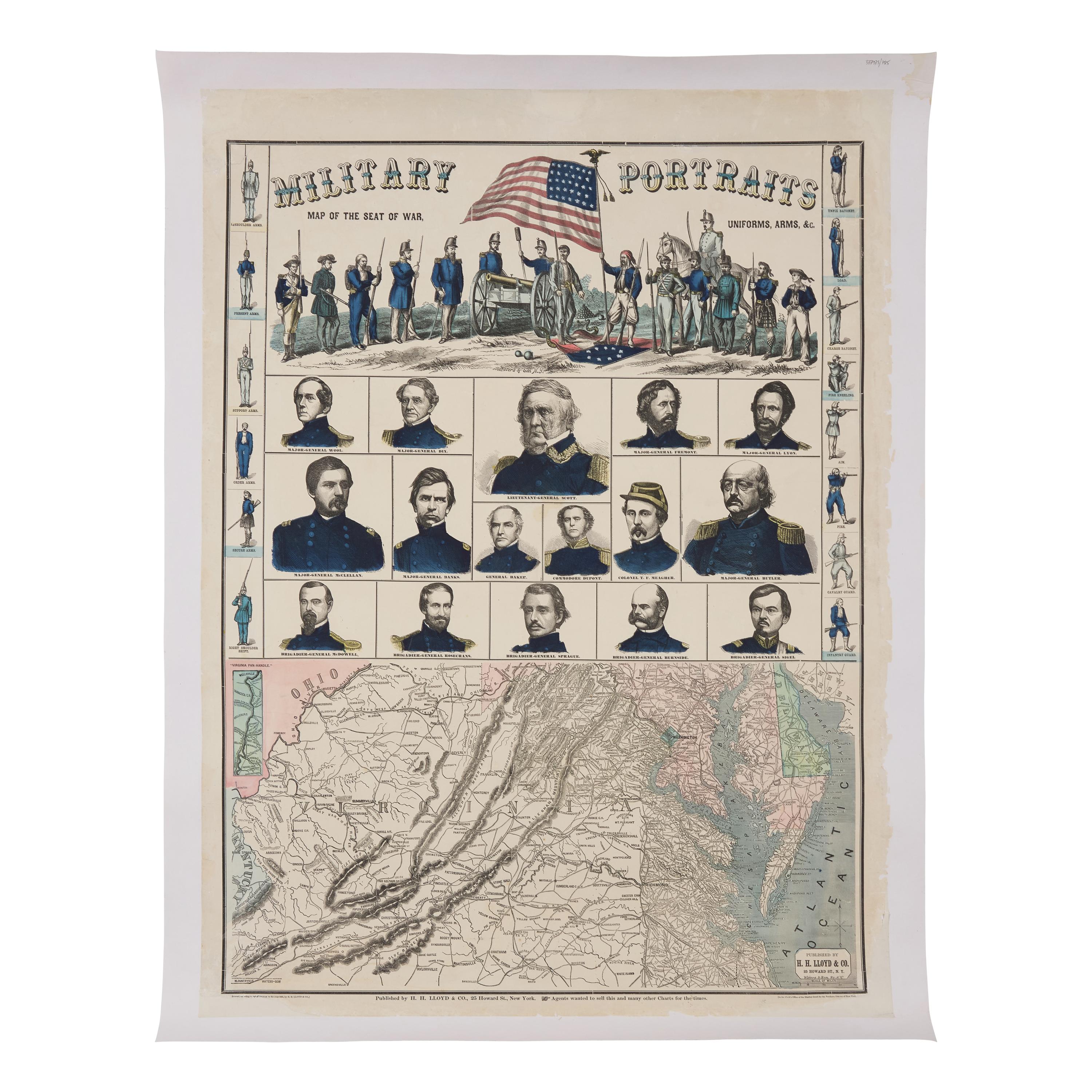 [Civil War] A Rare, Large, and Unusually Bright Patriotic Civil War Poster