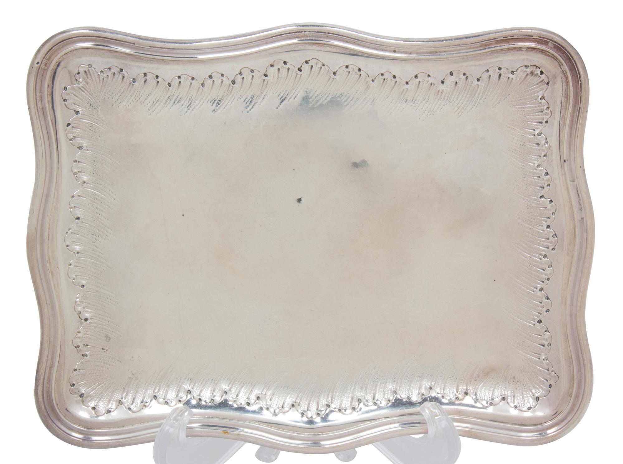 A French Silver Tray, Circa 1860,