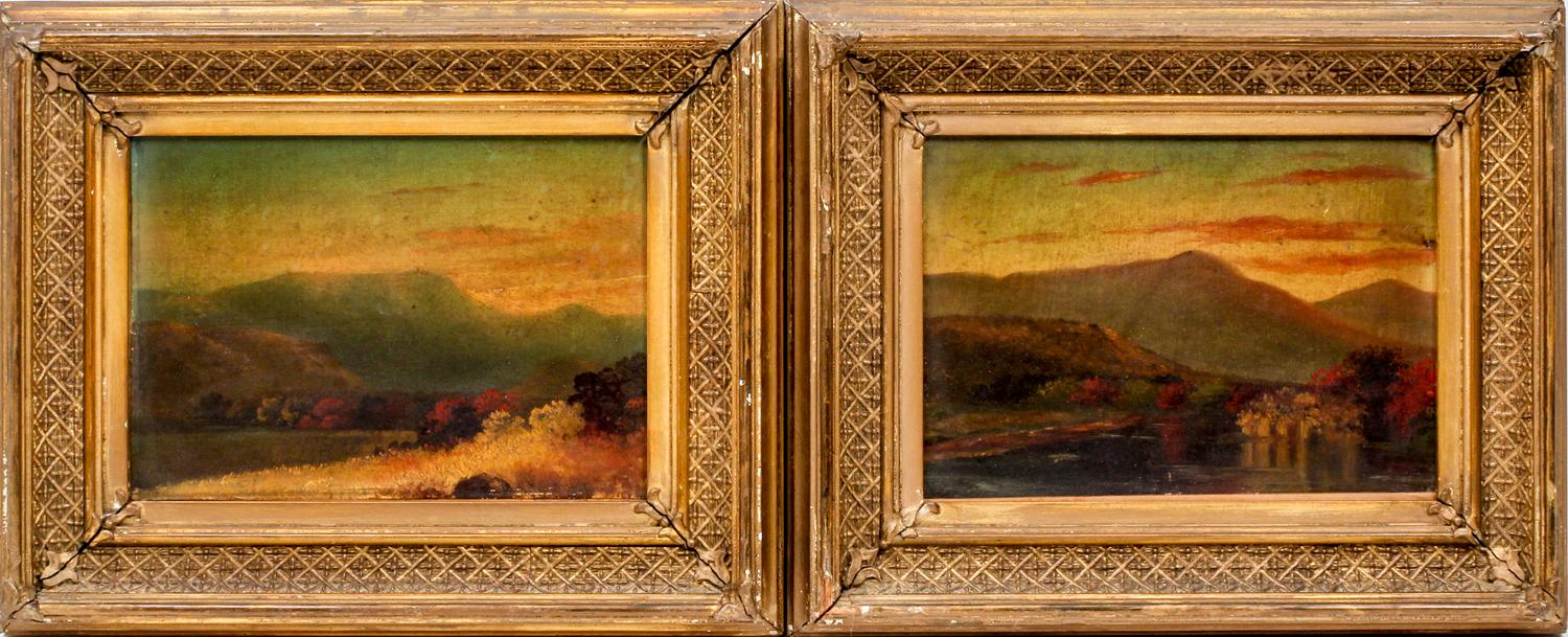 Artist Unknown, (20th century), Mountainous Landscapes (two pairs of works)
