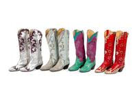 Four Pairs Women's Cowboy Boots