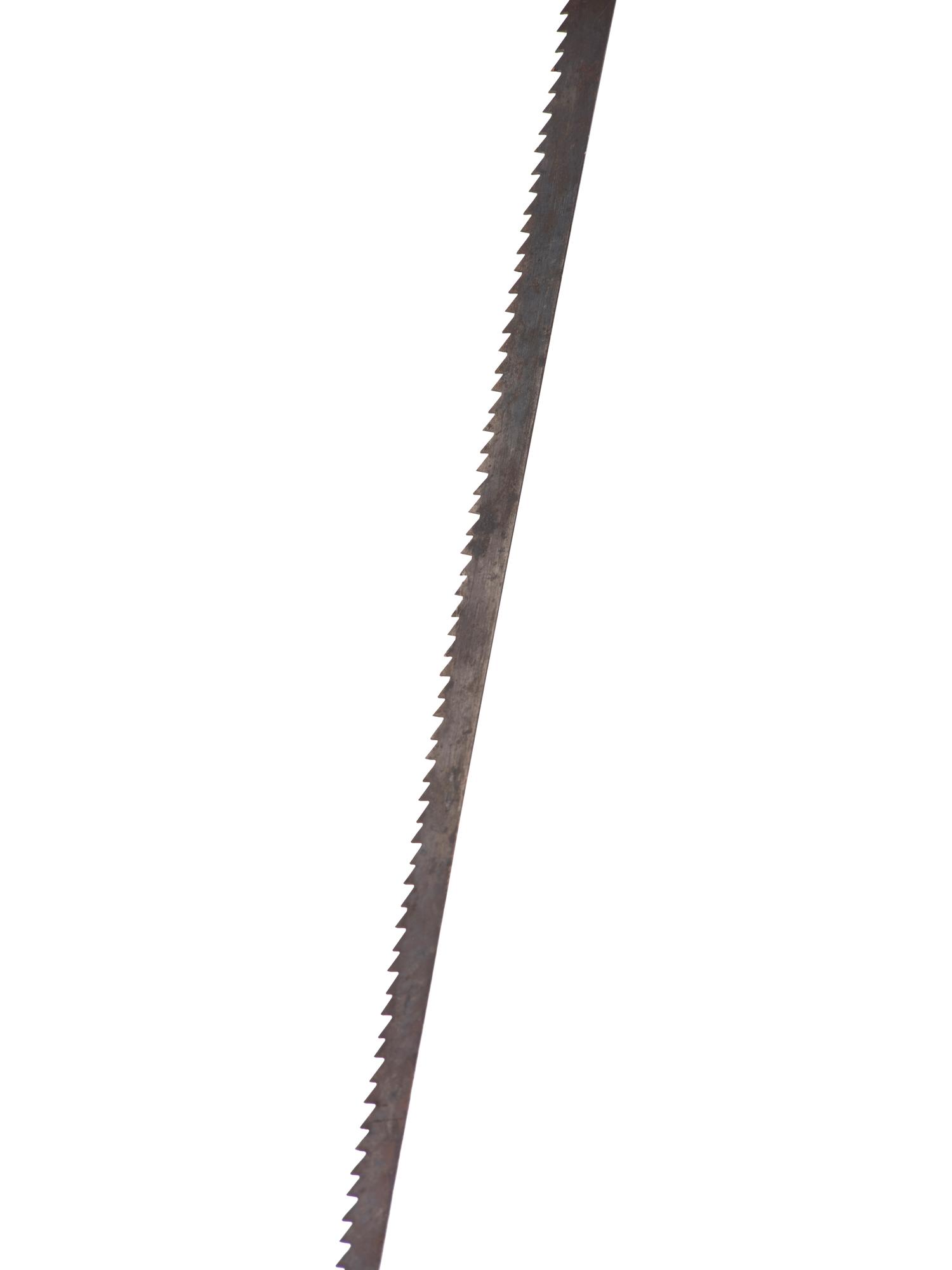 Four Wrought and Cut Iron and Wood Farm Saws