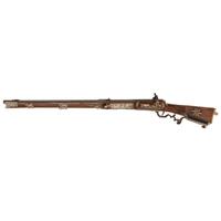 Contemporary Snaphance Rifle with Heavily Decorated Inlays by John B. Derrick (American, b.1936)