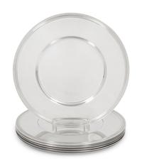 A Set of Ten Christofle Silver-Plate Chargers