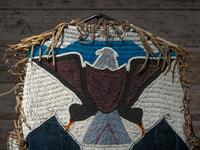 Sioux Beaded Hide Vest, with Eagle