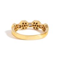 YELLOW GOLD AND DIAMOND BAND