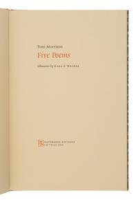 [Walker, Kara (b. 1969), artist]. -- Morrison, Toni (1931-2009). Five Poems . Las Vegas: Rainmaker Editions, 2002.