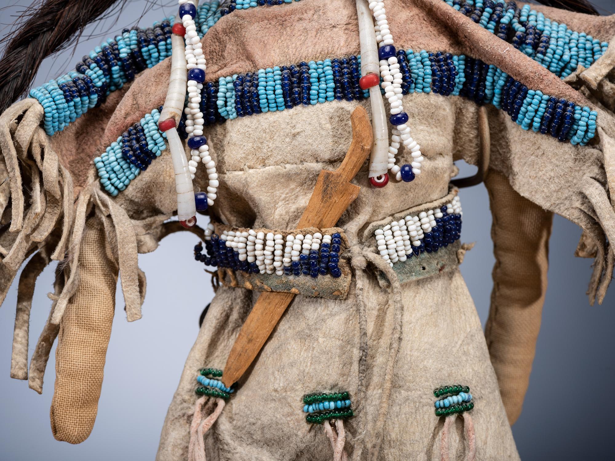 Sioux Beaded Hide Doll