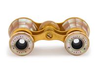 A Pair of French Mother-of-Pearl Veneered Opera Glasses