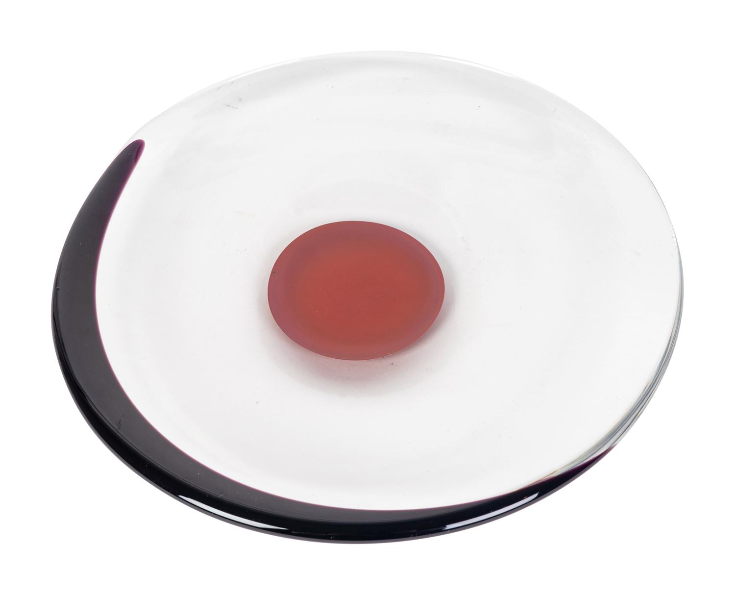 An Orrefors Glass Charger