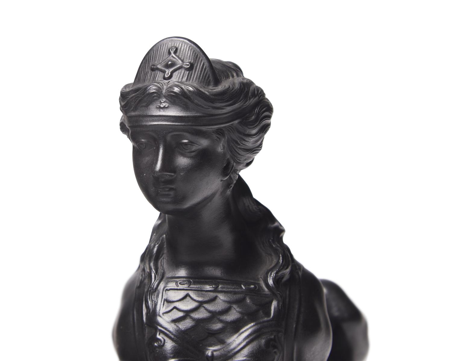 A Wedgwood Black Basalt Grecian Sphinx