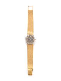 PATEK PHILIPPE, 18K YELLOW GOLD AND DIAMOND REF 3355/8 WRISTWATCH