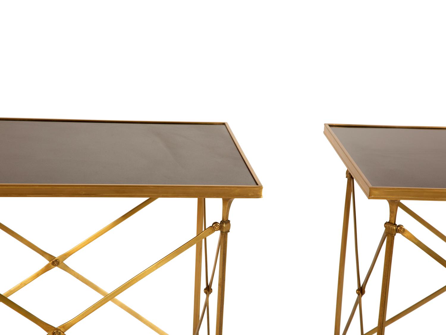 A Pair of Neoclassical Style Side Tables in the Manner of Maison Jansen